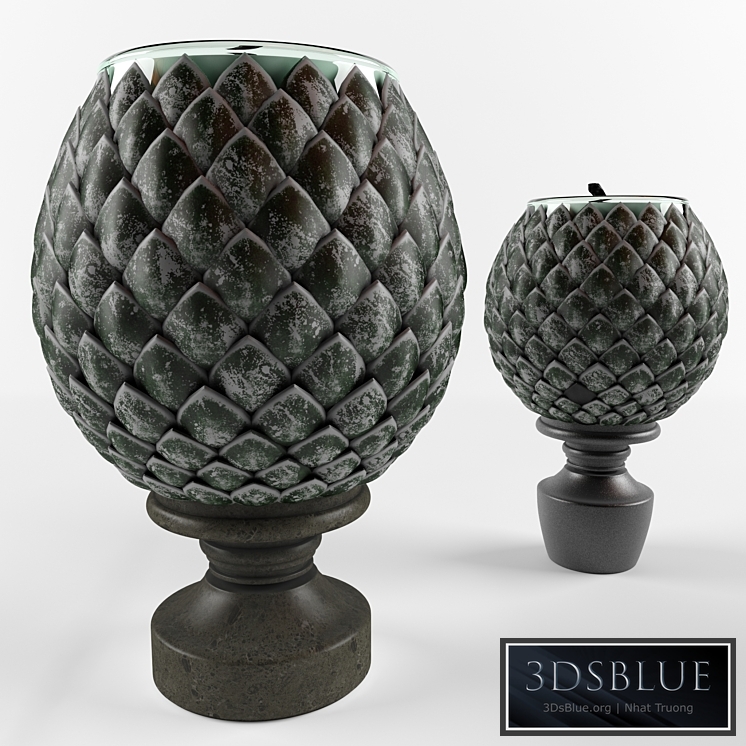 Candlestick in the form of decorative cones