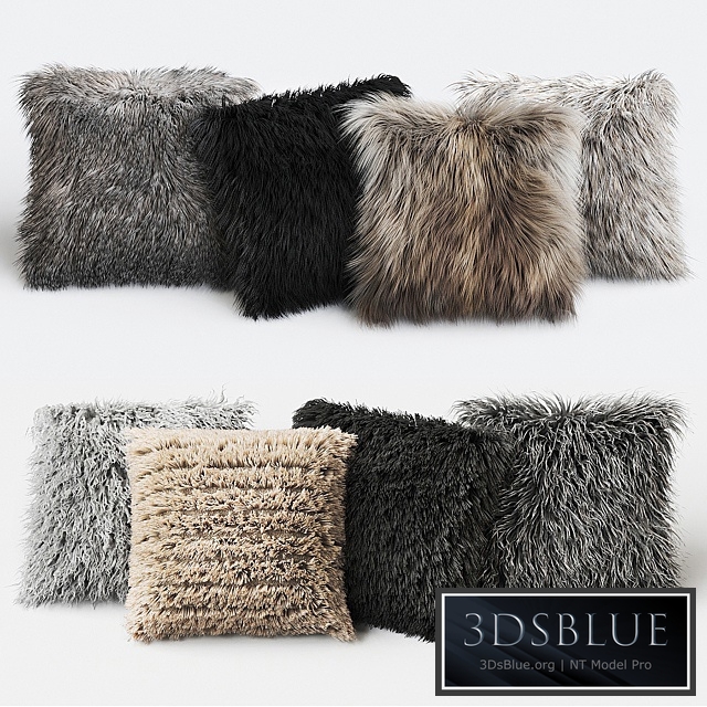 Fur Pillow set