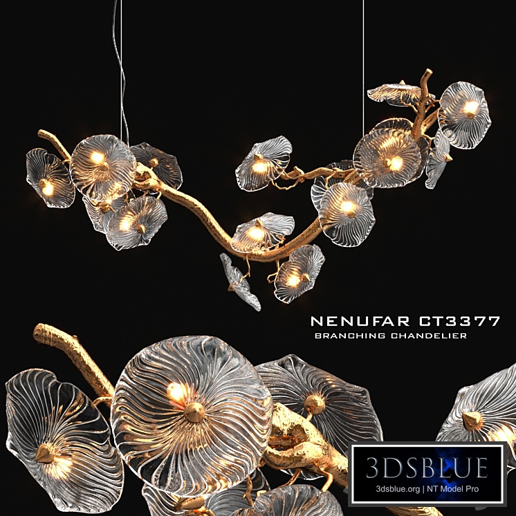 Nenufar horizantal chandelier