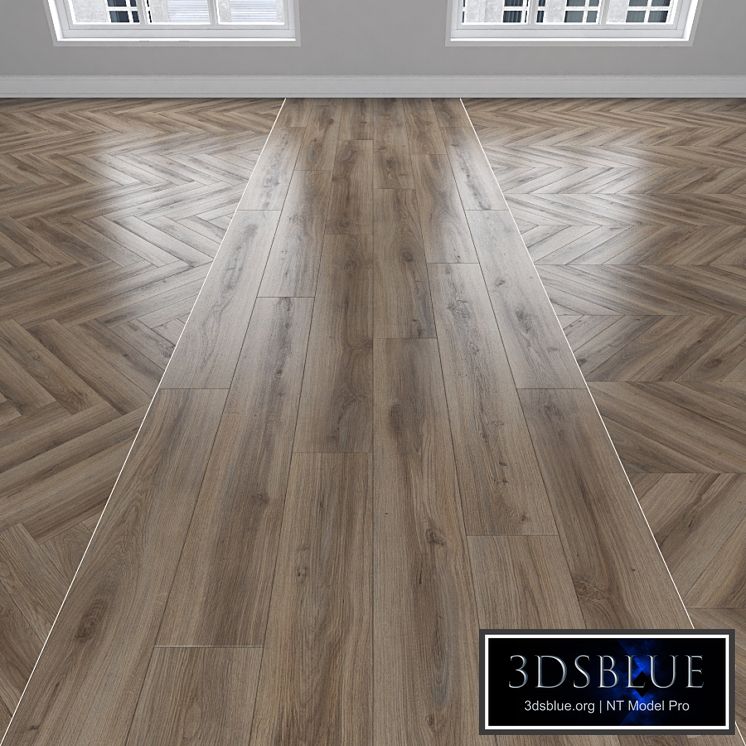 Parquet Oak, 3 types: herringbone, linear, chevron.