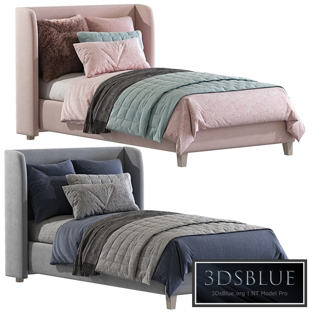 Bed Angela Upholstered Low Profile Standard Bed