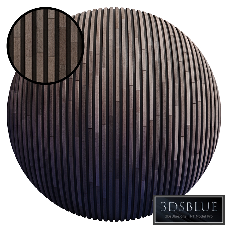 Striped Wood Panel J / PBR / PNG / 4K