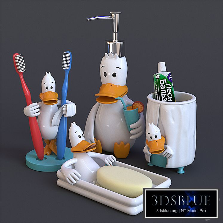 Bathroom accessories set