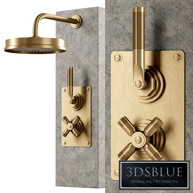 Landmark industrial urban shower by Samuel Heath / Shower faucet