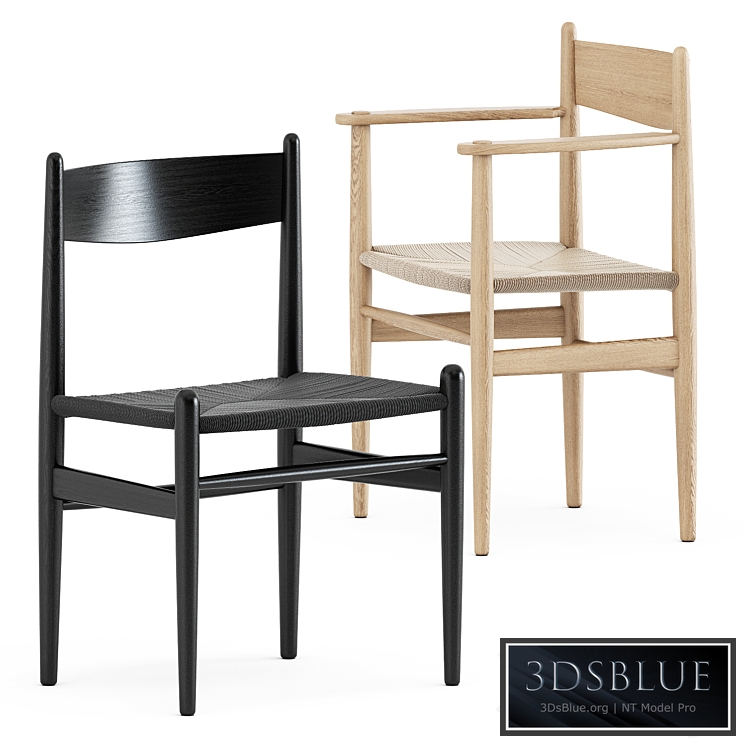 CH36 chair and CH37 chair by Carl Hansen