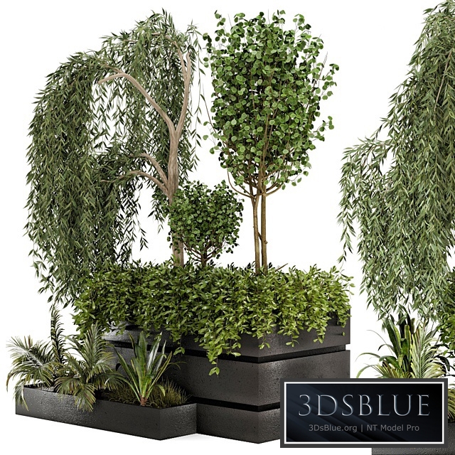 Outdoor Garden set bush and Tree - Garden Set 48