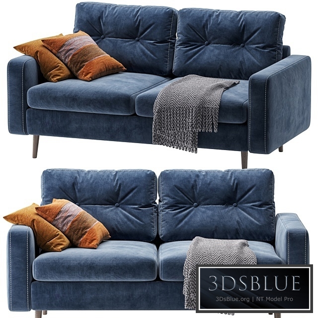 Sofa Deans Mini Velvet Blue