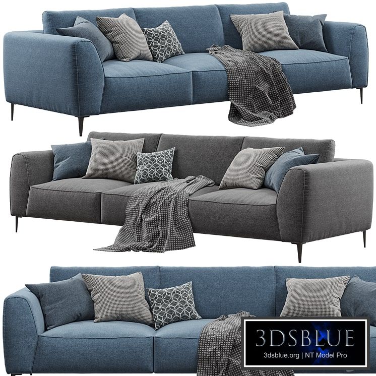 Chateau dAx - Dudy (3-seat fabric sofa)