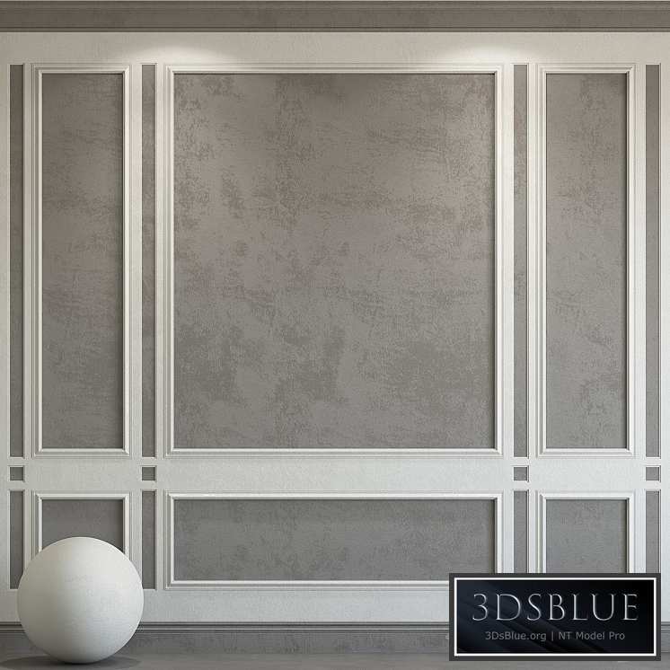 Decorative plaster with molding