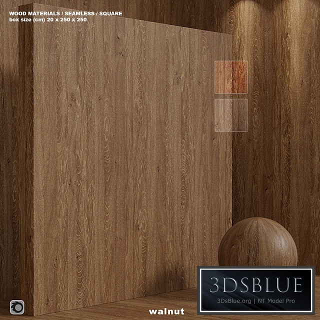 Material wood (seamless) walnut - set 113