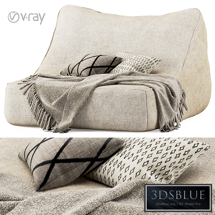 Float Paola Lenti / Pouf by Paola Lenti