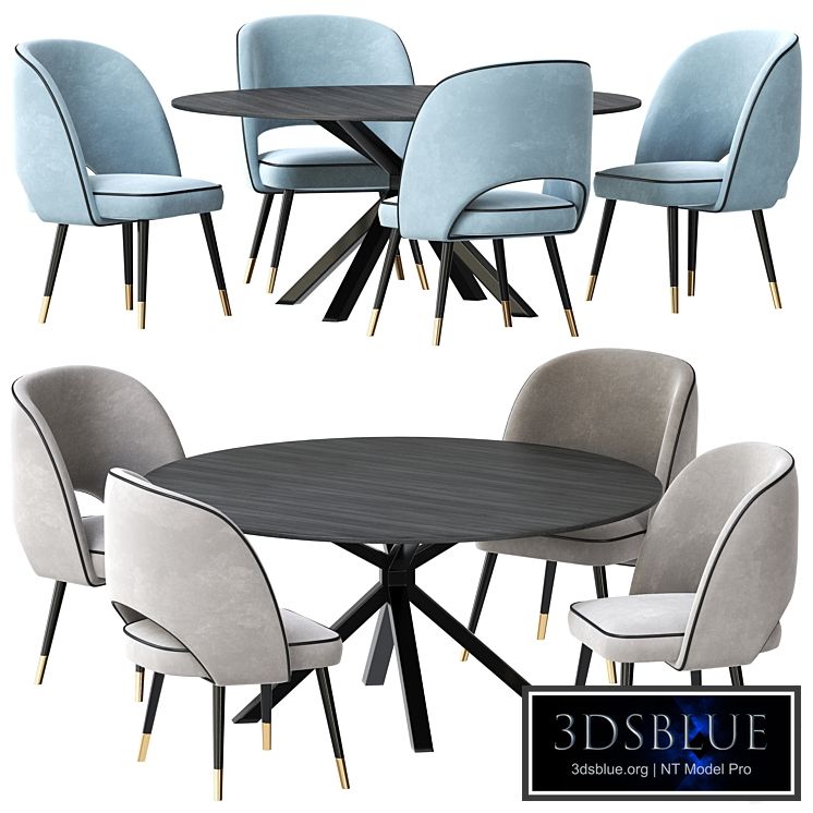 Dining set Ralf table Cliff chair