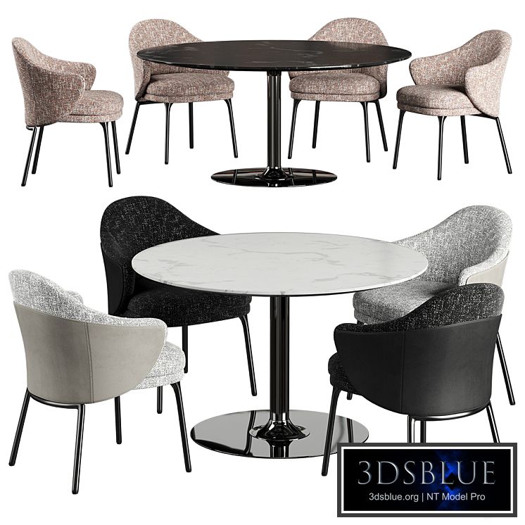 Minotti angie dining Oliver dining table