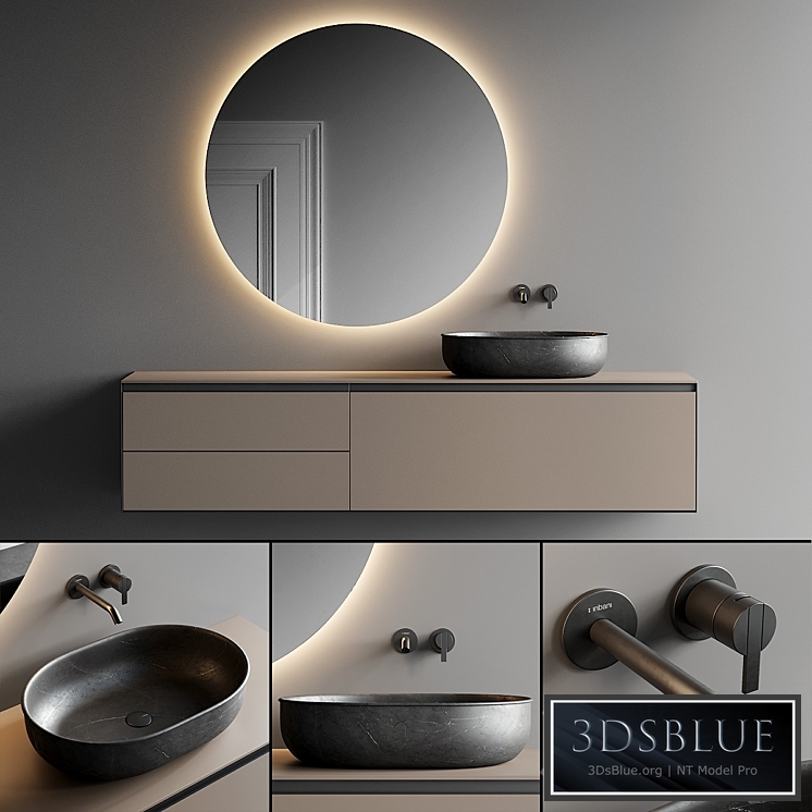 Inbani Strato Vanity Unit Set 3