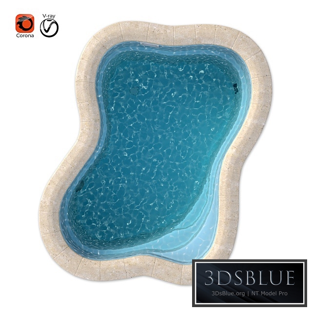 3d model of composite pool Florent