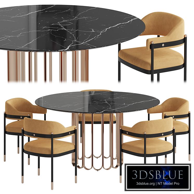 Laskasas Cheryl Dale dining set