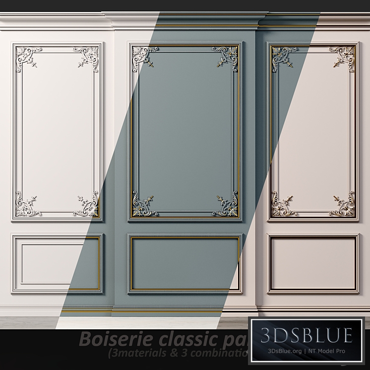 Wall molding 20. Boiserie classic panels
