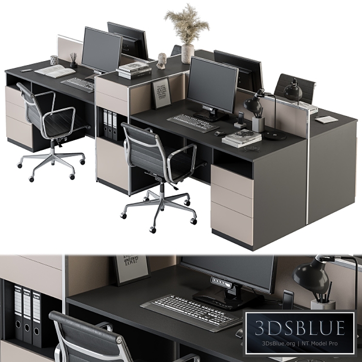 Office Furniture - employee Set 22