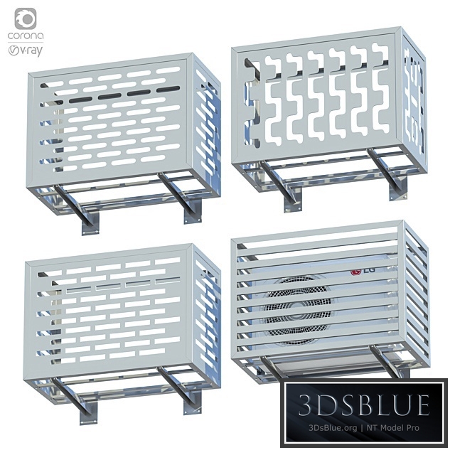 Set of decorative boxes for air conditioner + LG air conditioner