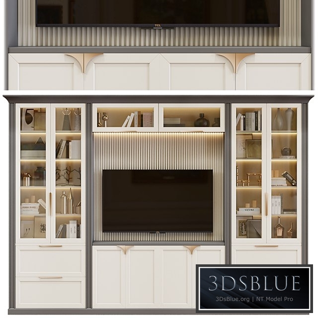 Neoclassical TV wall 006