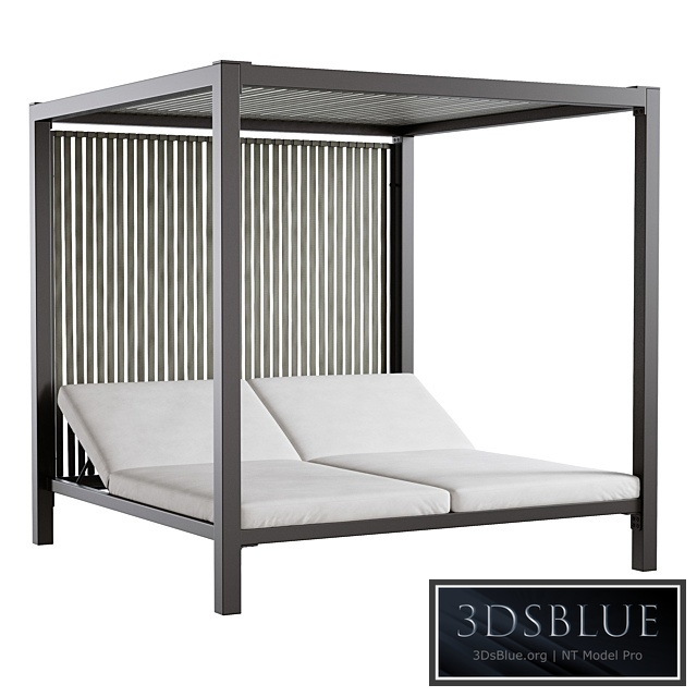 Outdoor garden wicker woven daybed Skyline design Horizon