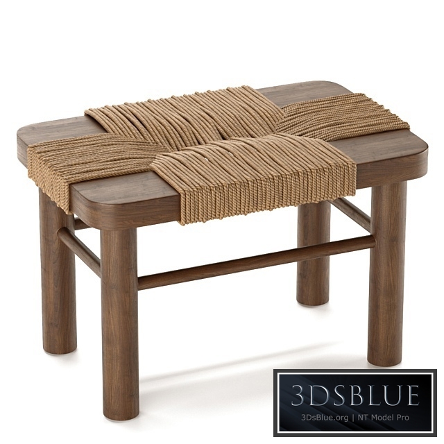 Mahogany Woden Rope Stool
