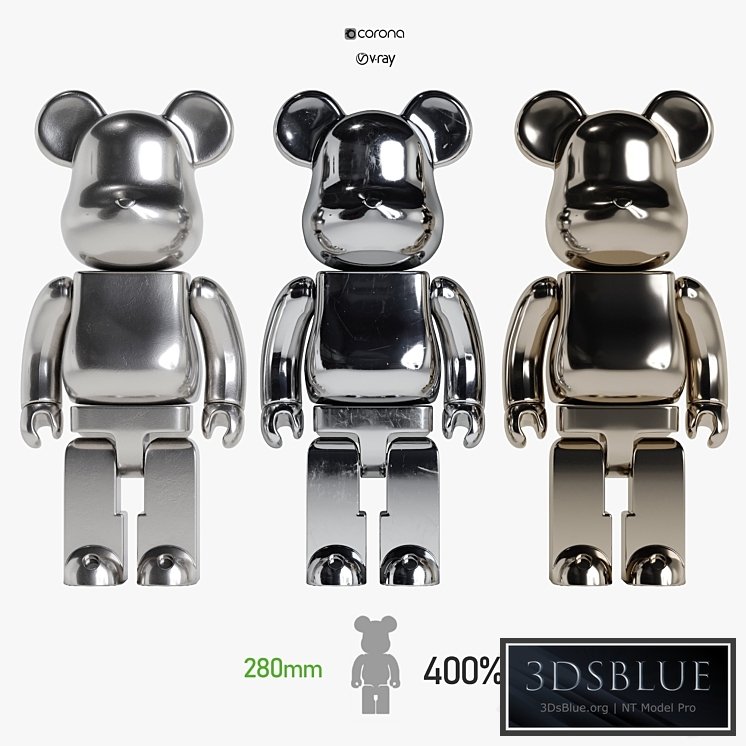 Bearbrick / 3Metal