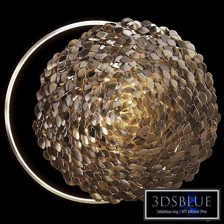 Wall sculpture Artetfloritude with lighting