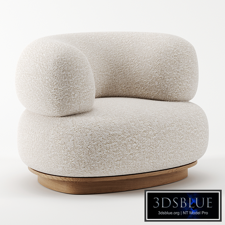 Split armchair by Emmanuelle Simon