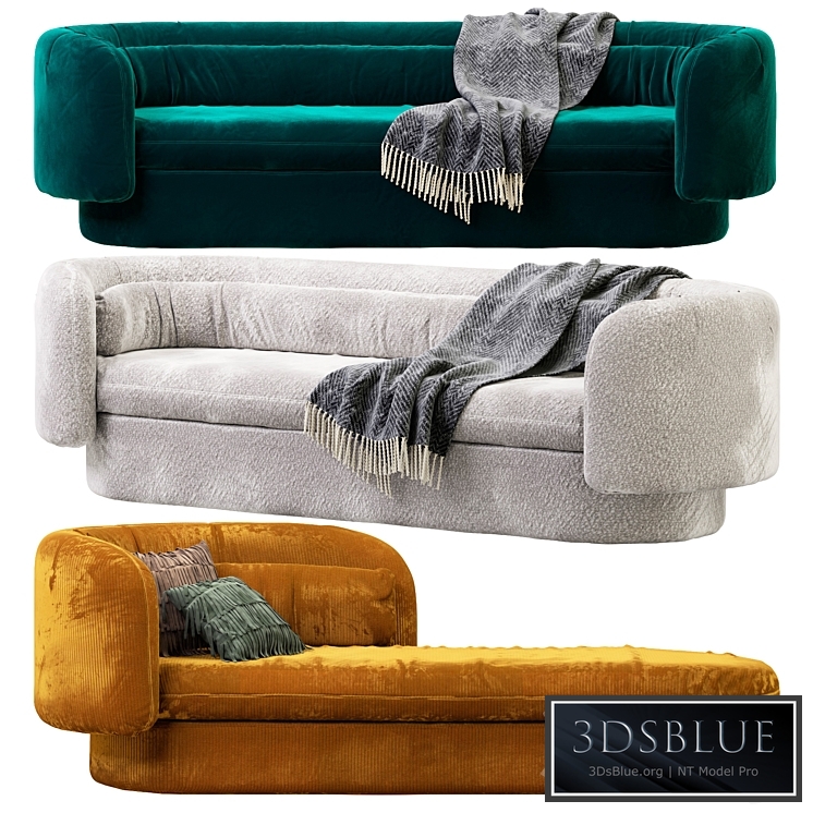 Group Philippe Malouin for SCP Chaise Lounge and Sofa