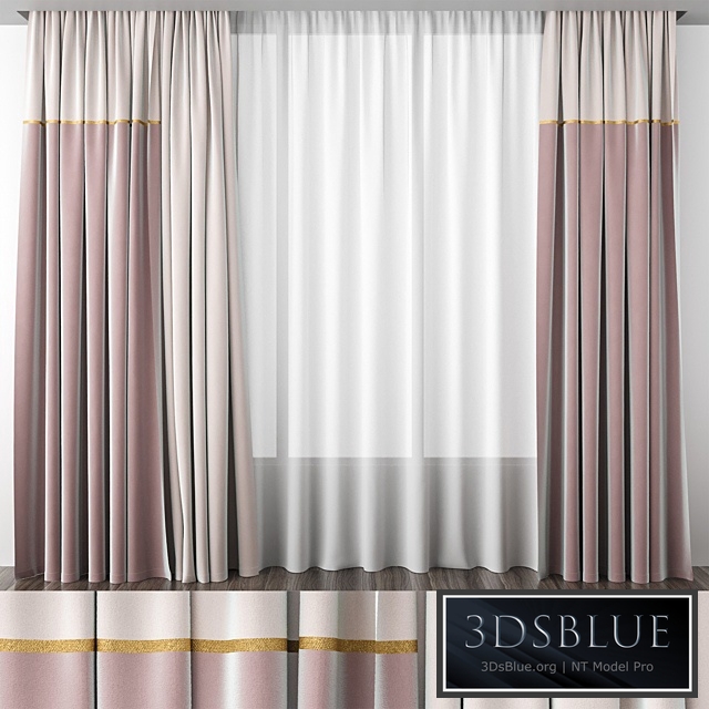 Dusty rose curtains