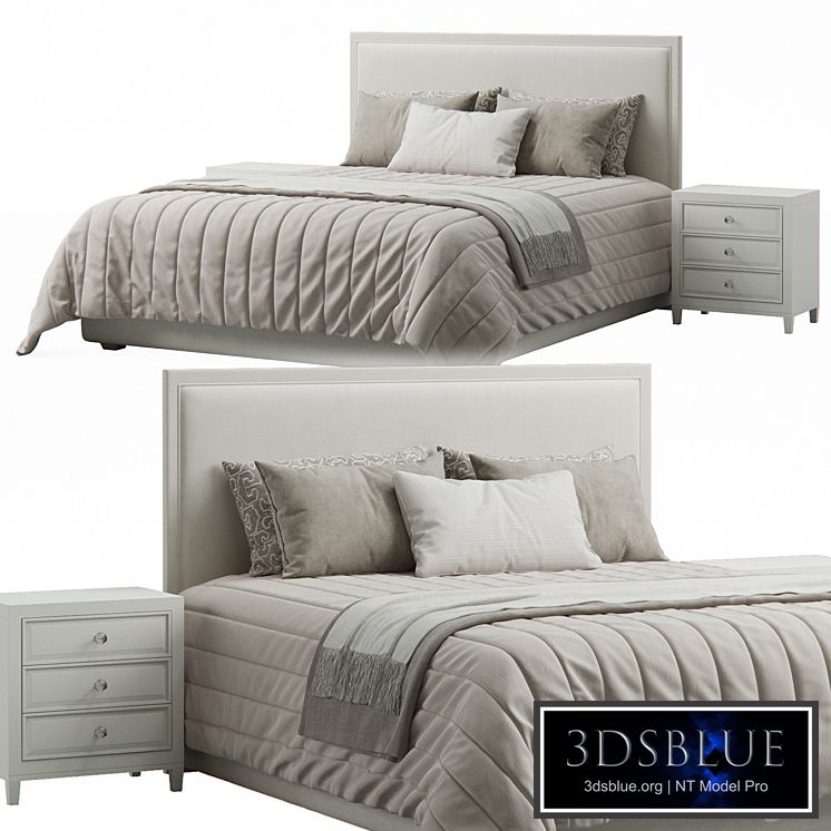 Manhattan Rectangular Headboard Bed by Bassett Furniture