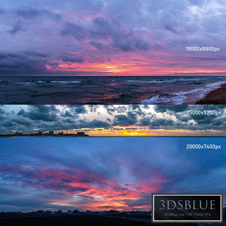 Background outside the window. Sunset v4