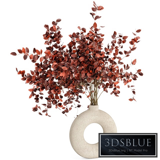 Indoor Plants in Concrete Pots - Set 66