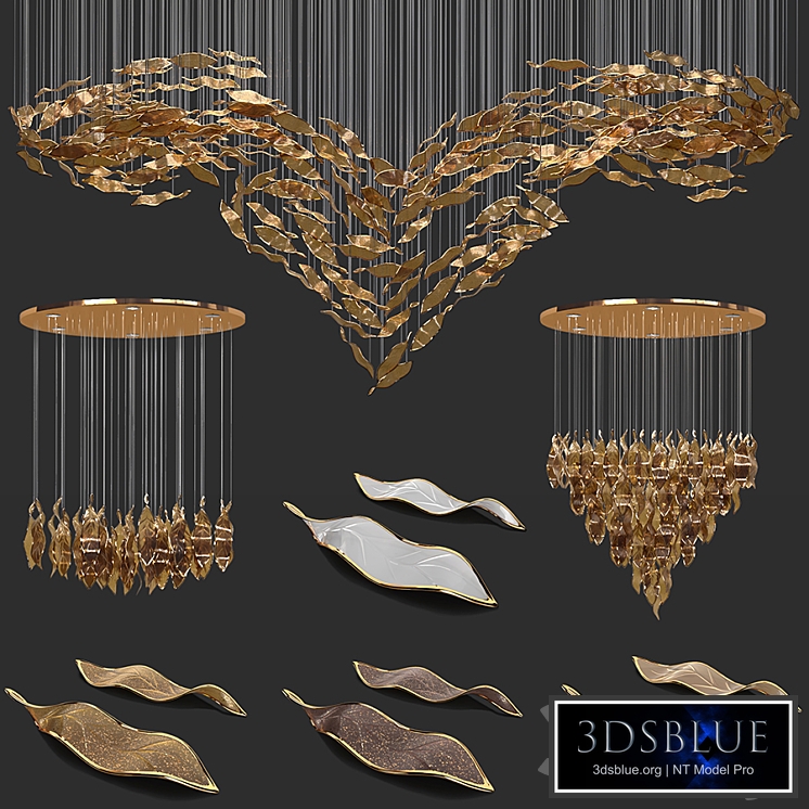 Contour Chandeliers _ Set of 3 types