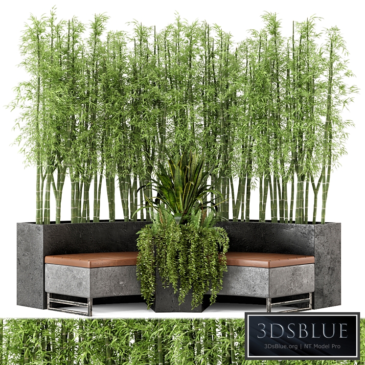 Outdoor Garden set bush and Tree - Garden Set 68