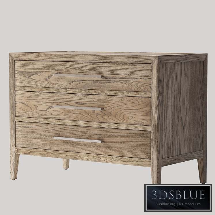 French Contemporary Closed Nightstand