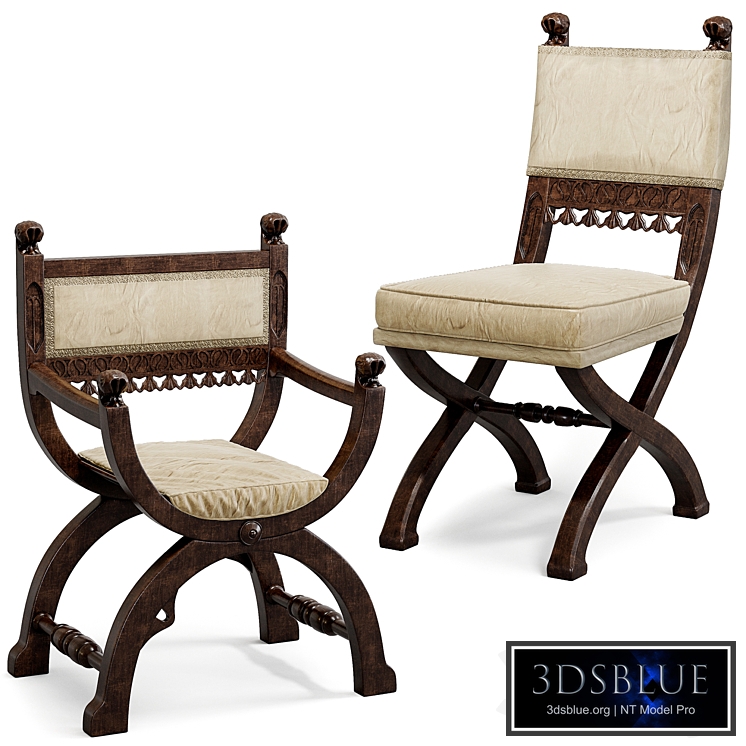 Pair of 19th Century Gothic Chairs