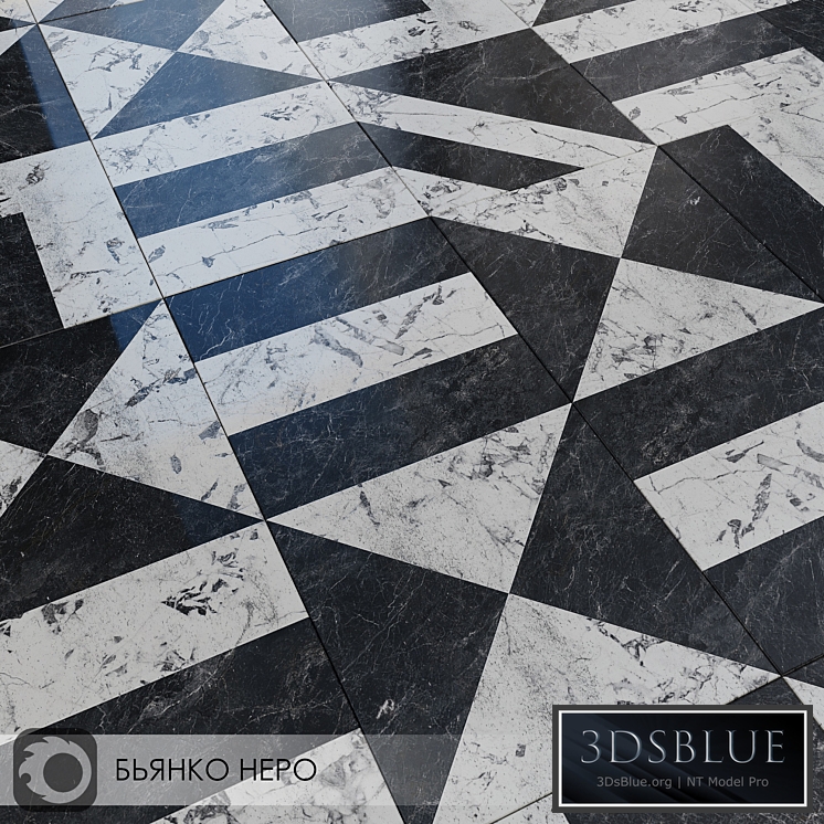 Ceramic Tiles Kerama Marazzi Bianco Nero