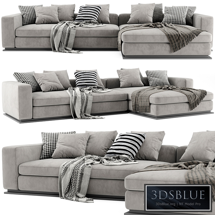 Minotti Leonard Chaise Longue Sofa