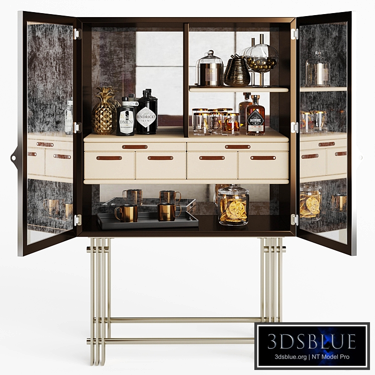 Inedito Asnaghi Vivara Bar cabinet