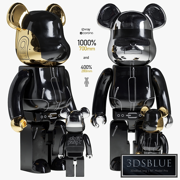 Bearbrick / Daft_Punk / Alive