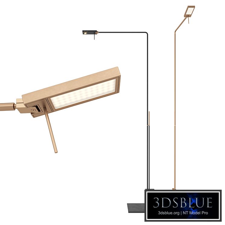 Italian Floor Lamp Viabizzuno Roy Lettura Diffusa and Spot