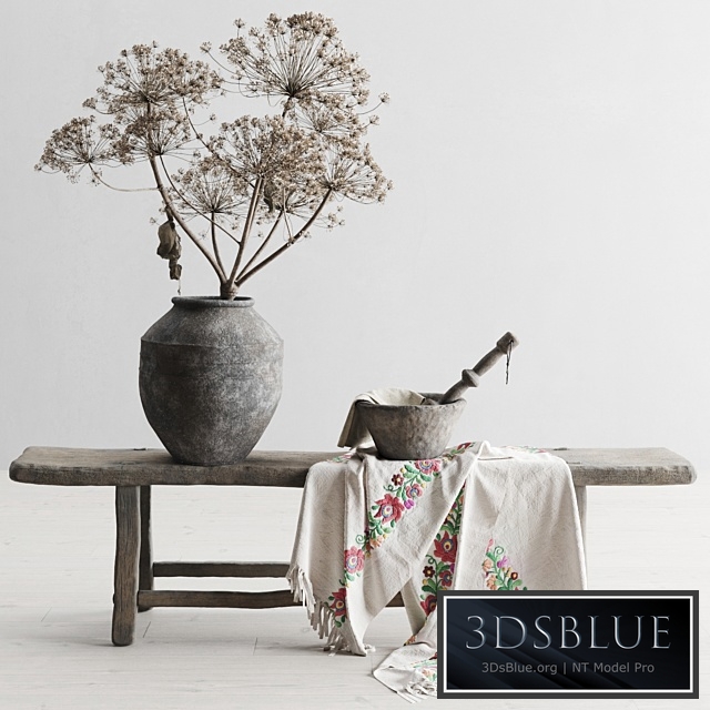 Decorative set in a rustic style