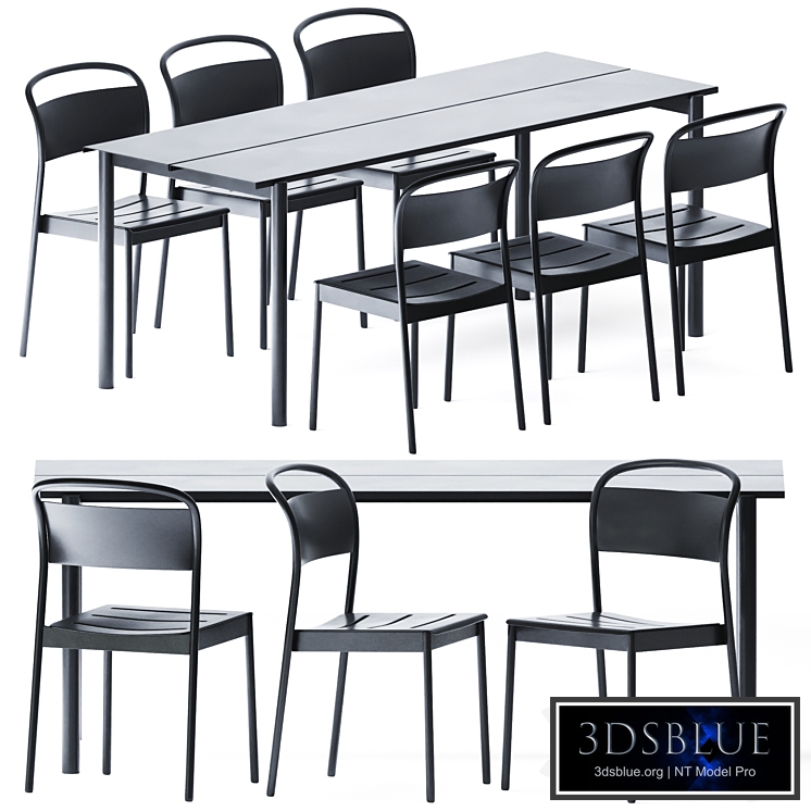 Linear Steel Table by Muuto