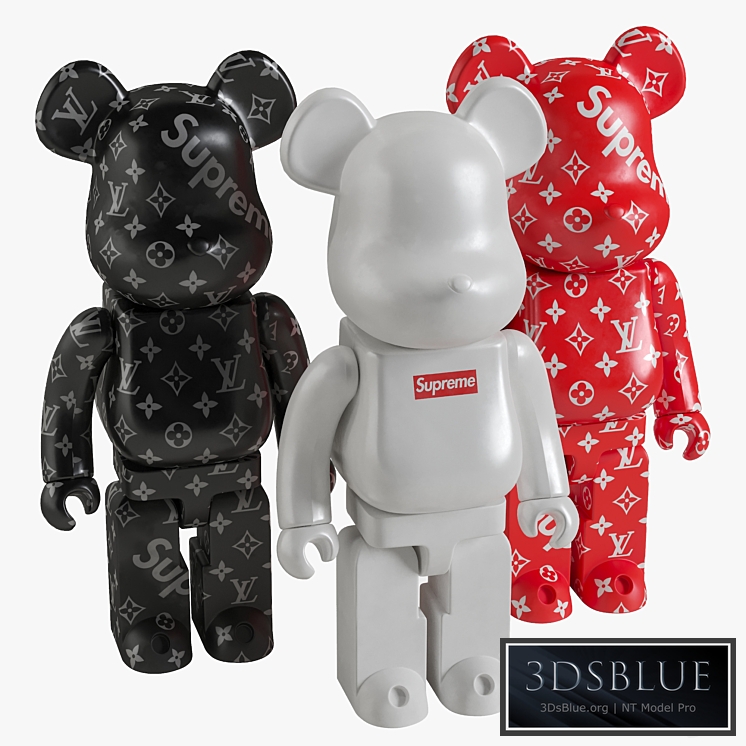 Bearbrick / Supreme / Set