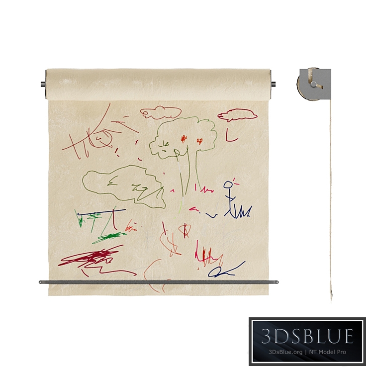 Children's drawing roller