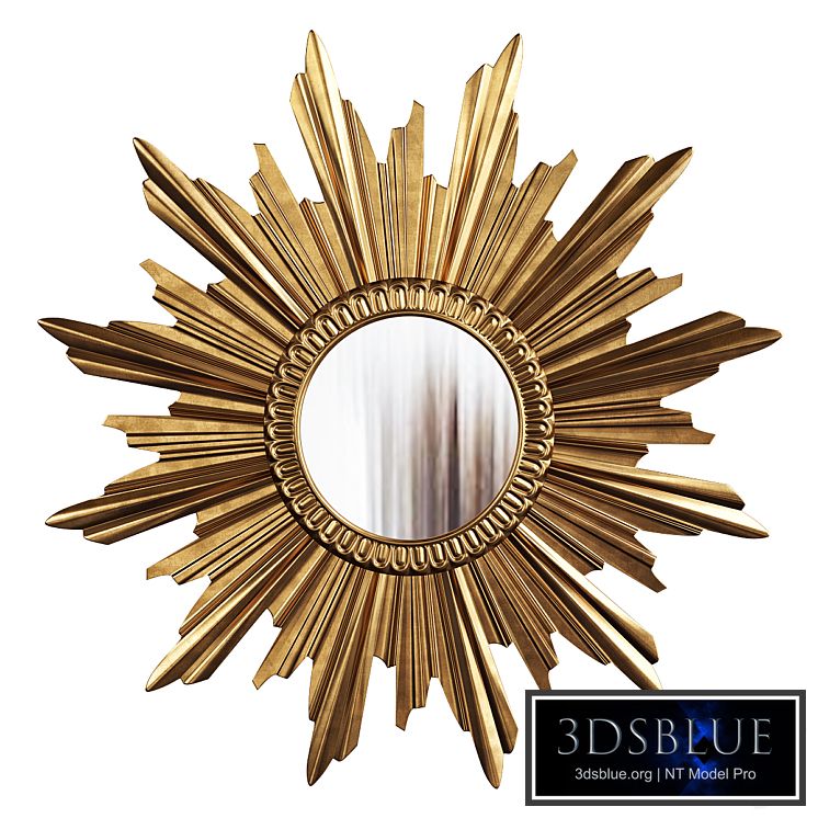 European sunburst mirror
