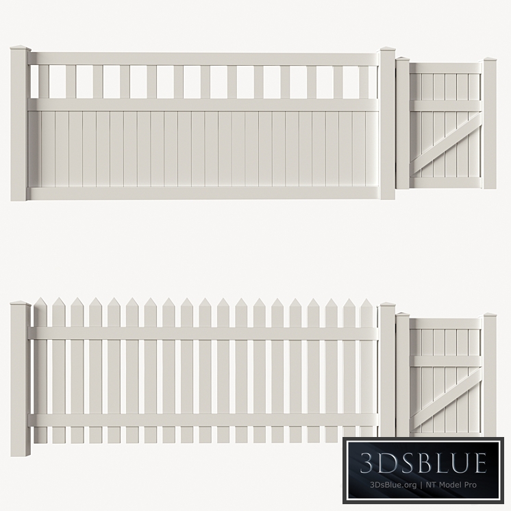 Set of PVC fences + wicket