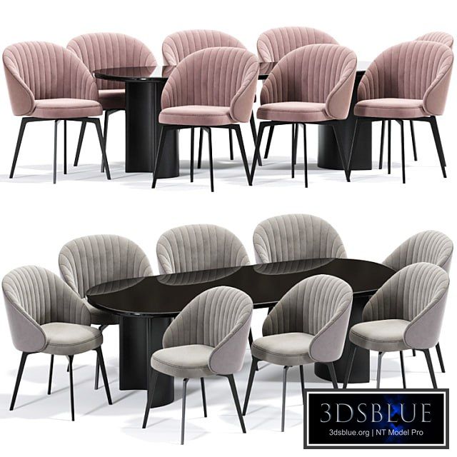 Amara Beige Chenille Dining Table Chair